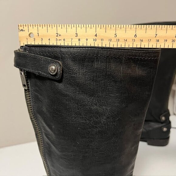 Frye Veronica Slouch Leather Tall Riding Boots US 11 - Picture 15 of 16